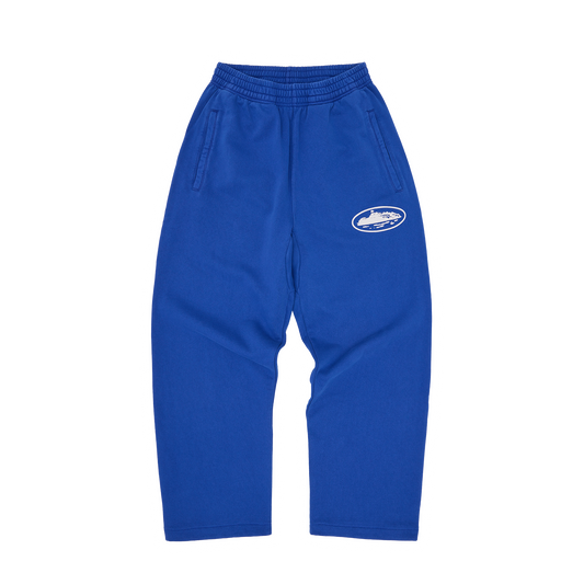 ISLAND PUFF PRINT OPEN HEM SWEATPANT [WASHED ROYAL]