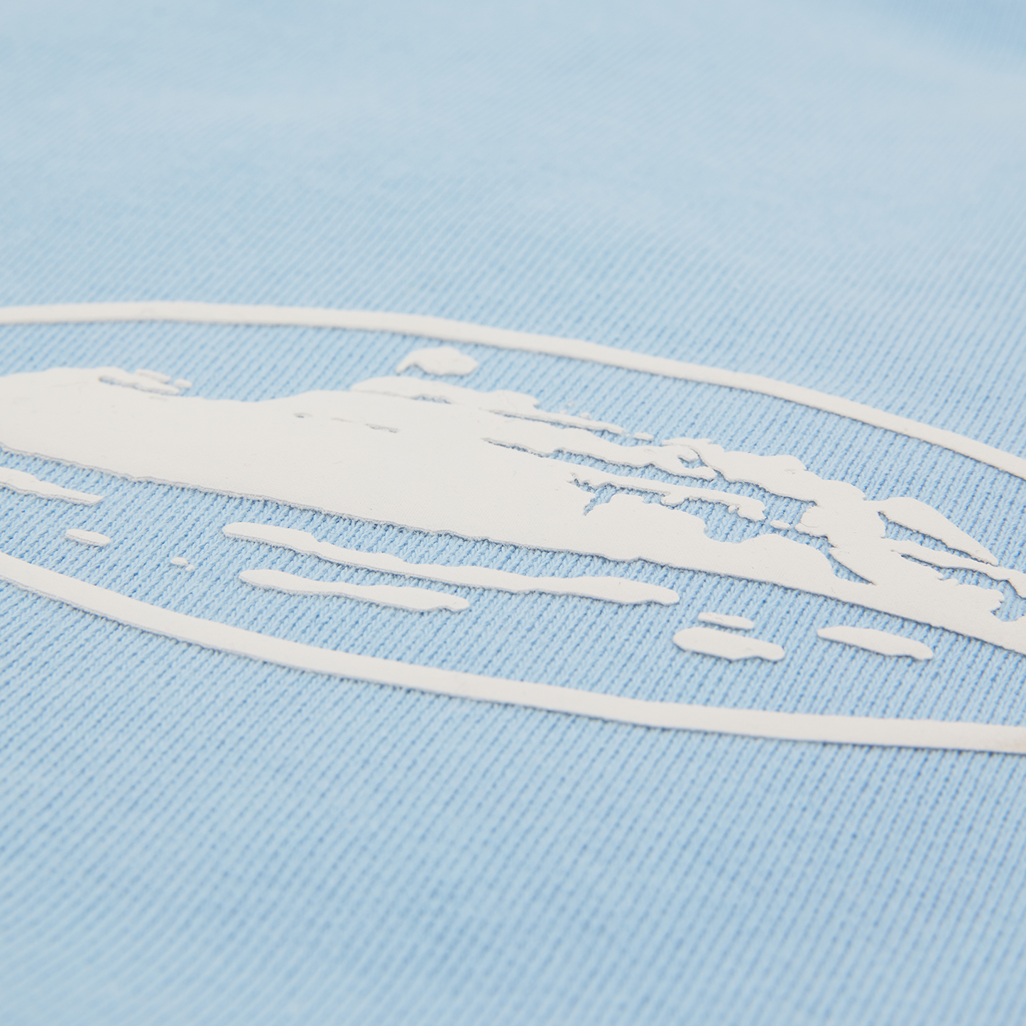 ISLAND PUFF PRINT SWEATSHORT [BABY BLUE]