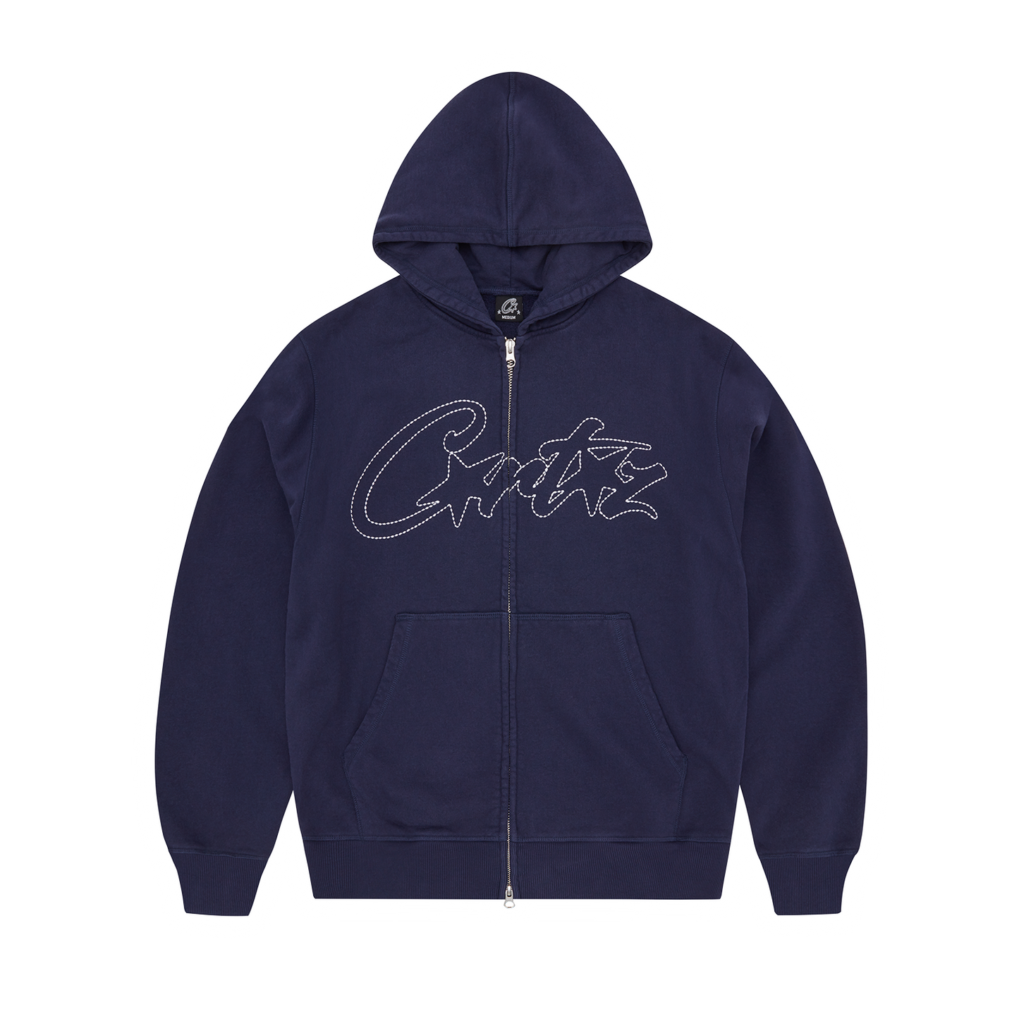 THICK STITCH ALLSTARZ ZIP HOODIE [NAVY]